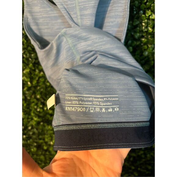 Outdoor Voices Blue High Neck Sports Bra Size Small - Picture 4 of 4